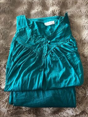 Teal vintage  pajama set.
